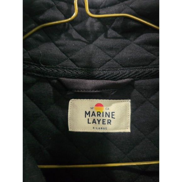 Marine Layer Full Zip Quilted Vest Men XL Quadrant Strategies Embroidered Casual - Picture 5 of 11